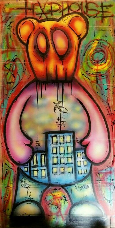 398x787 Trap House Acrylic, Airbrush,spray Paint Www.bullymonseven - Painting Trap