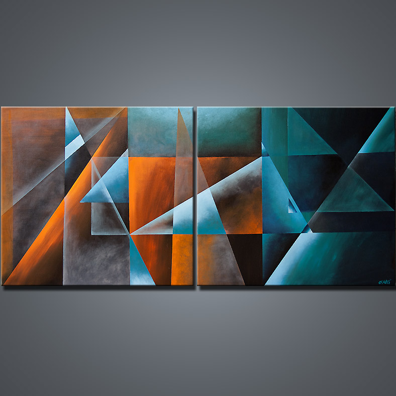 788x788 Painting - Painting Triangles