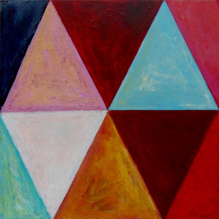 770x770 Saatchi Art Triangles Painting By Zuhal Yeamans - Painting Triangles