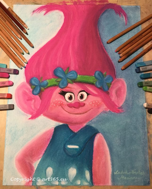 645x800 Ms Poppy From Trolls - Painting Troll Name