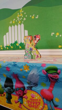 236x419 Set Of 60 Personalized Kid Name Stickers Waterproof Troll Poppy Dj - Painting Troll Name