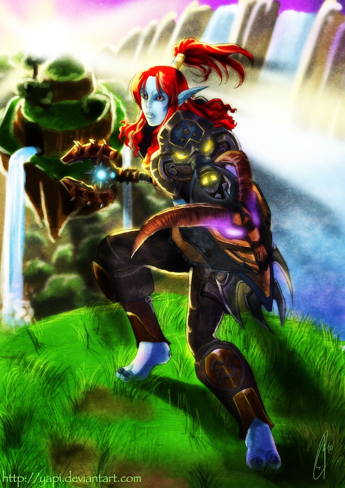 707x1000 Female Troll Warrior By Yapi - Painting Troll Name