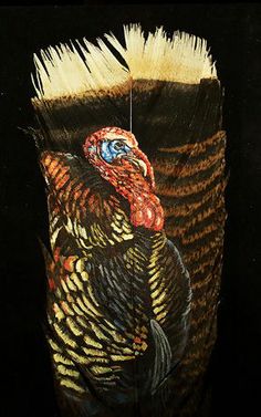 236x377 582 Best Feathers Images On Feather Art, Feather - Painting Turkey Feathers