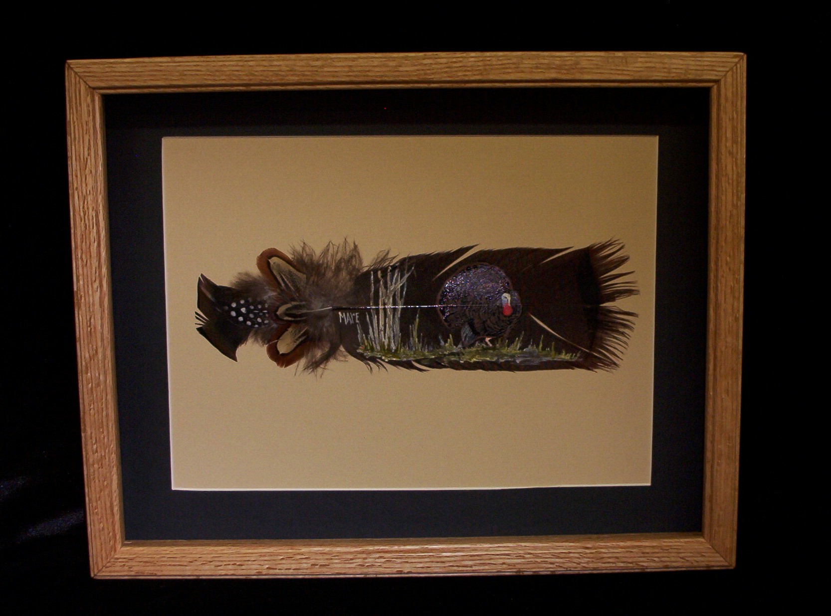 1666x1236 Framed Paintings - Painting Turkey Feathers