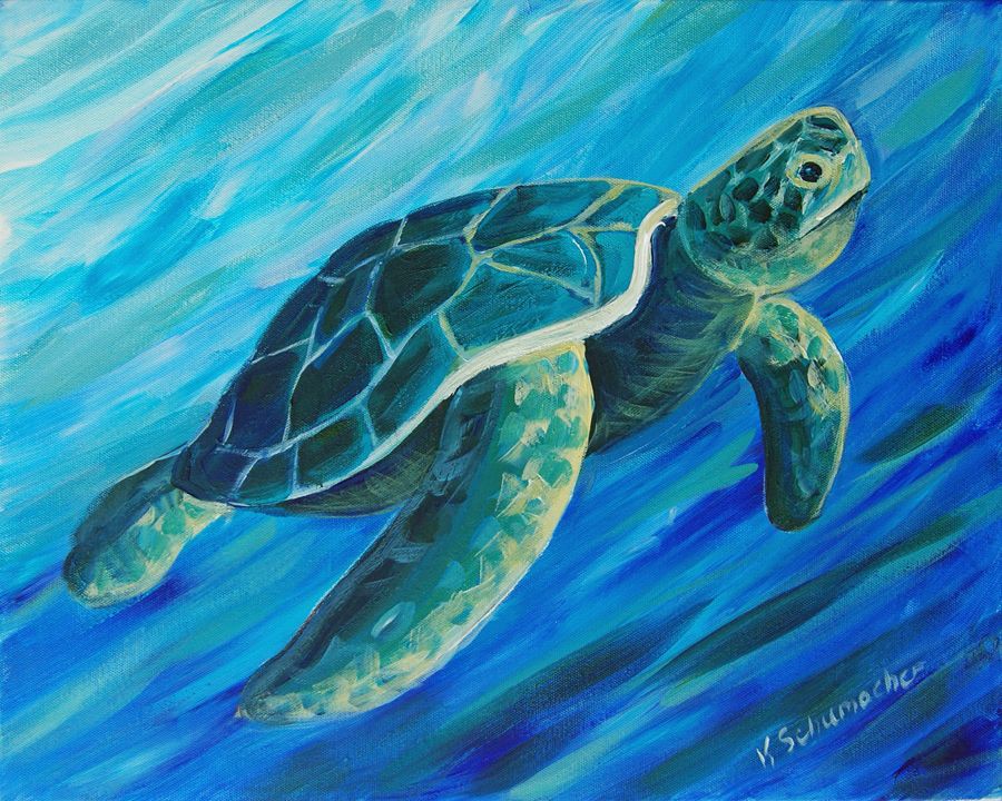 900x720 Sea Turtle Painting Class On 9 Jun @ 630 Pm - Painting Turtle
