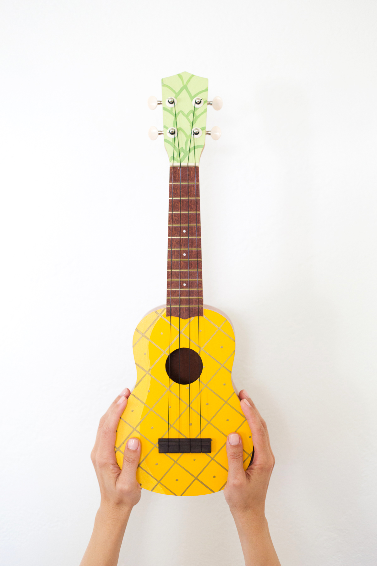 1200x1800 How To Make A Painted Pineapple Ukulele Lovely Indeed - Painting Ukulele