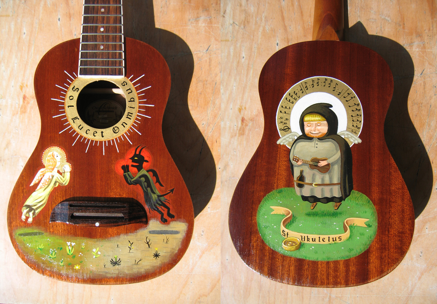 1500x1042 Shelley Rickey Ukuleles Artist's Editions - Painting Ukulele