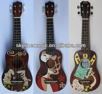 350x322 Su Ha2 Hawaii Painting Ukulele,soprano Ukulele - Painting Ukulele