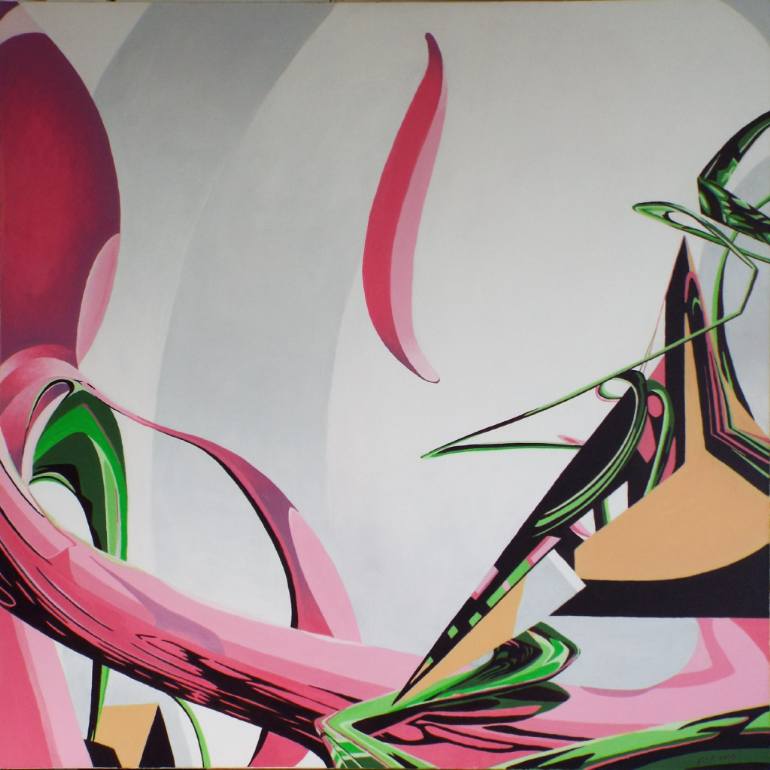 770x770 Saatchi Art Under The Influence Of An L System Painting By Piers - Painting Under The Influence