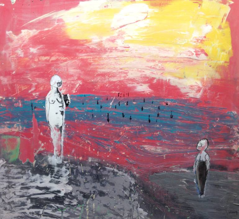 770x706 Saatchi Art Under The Influence (Seascape) Painting By Julius - Painting Under The Influence