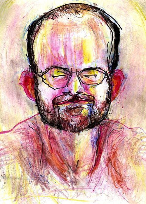 500x698 Self Portraits Done To A Different Drug Every Day (45 Photos - Painting Under The Influence