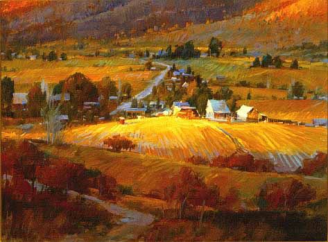 473x349 Utah Painting And Sculpture Steve E. Songer, Liberty Patchwork - Painting Utah