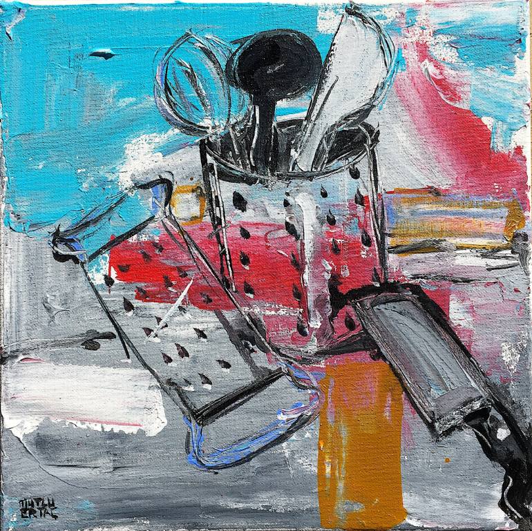 770x769 Saatchi Art Kitchen Utensils Ii Painting By Mutlu Ertac - Painting Utensils