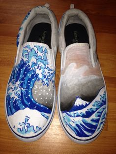 236x314 Kicks For A Trip To Japan Custom Painted Vans With Famous - Painting Vans