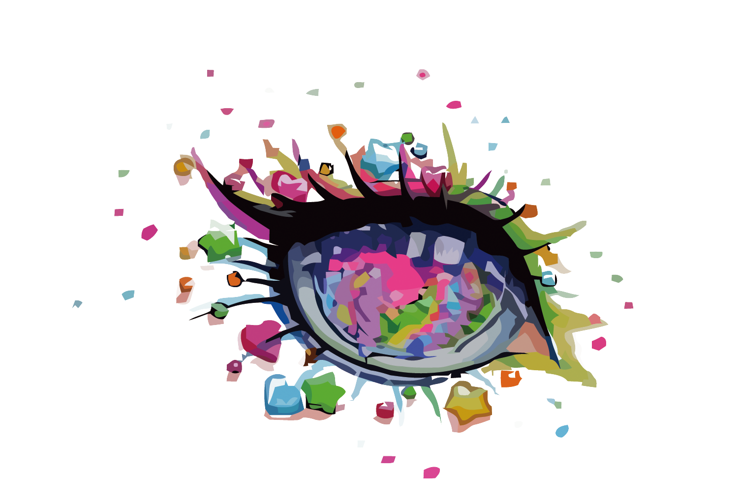1500x1021 Eye Graphic Design Watercolor Painting - Painting Vector