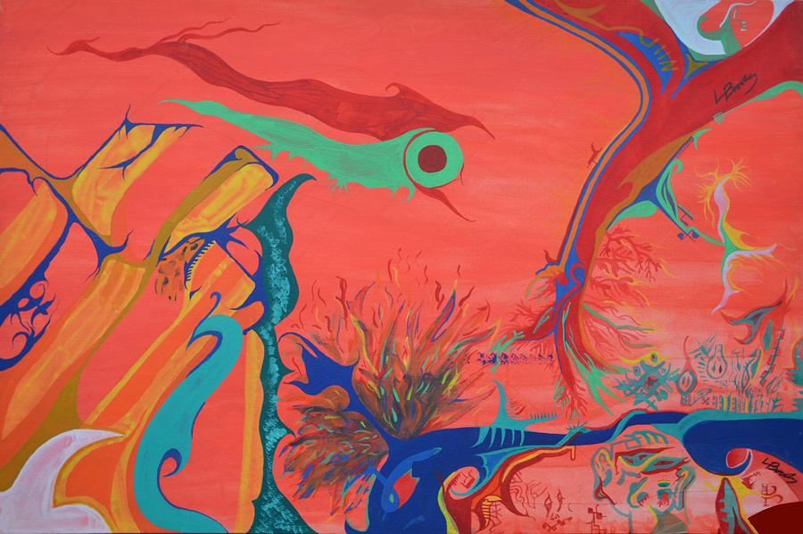 900x598 Toxic Brain Virus Painting By Leo Brooks - Painting Virus