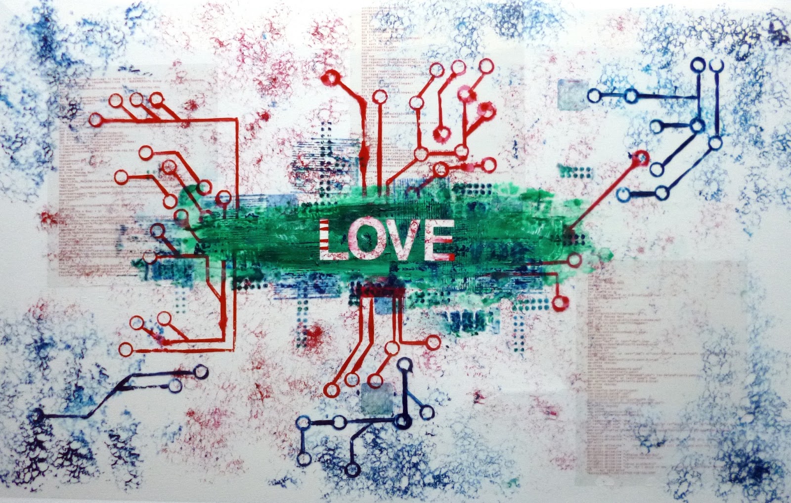 1600x1018 Iloveyou Computer Virus (Work In Progress) Carlos Printe - Painting Virus