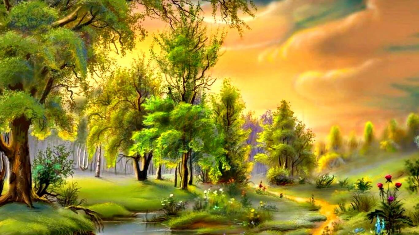 1366x768 Painting Art Wallpapers, Backgrounds, Images, Pictures - Painting Wallpaper