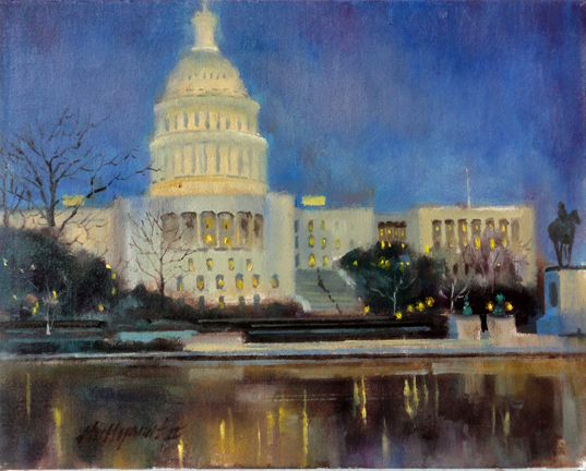 537x432 Us Capitol Painting, Washington Dc Learn To Oil Paint Dvd Videos - Painting Washington Dc