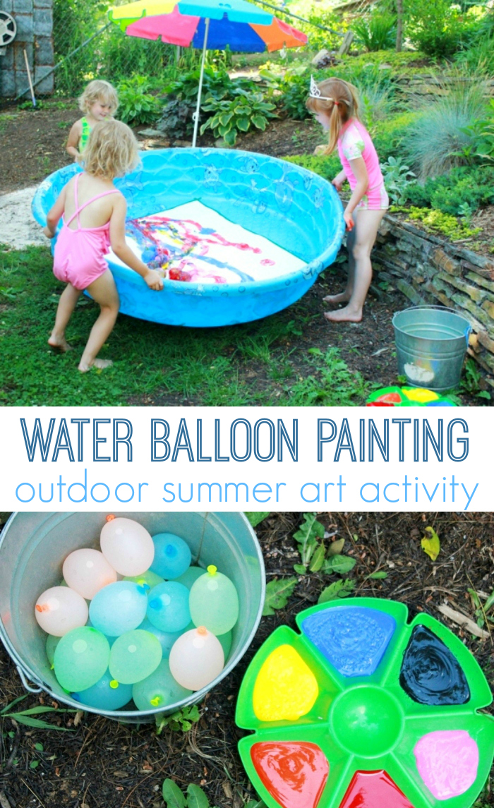 700x1145 Water Balloon Painting Outdoor Summer Art Activity - Painting Water Balloons