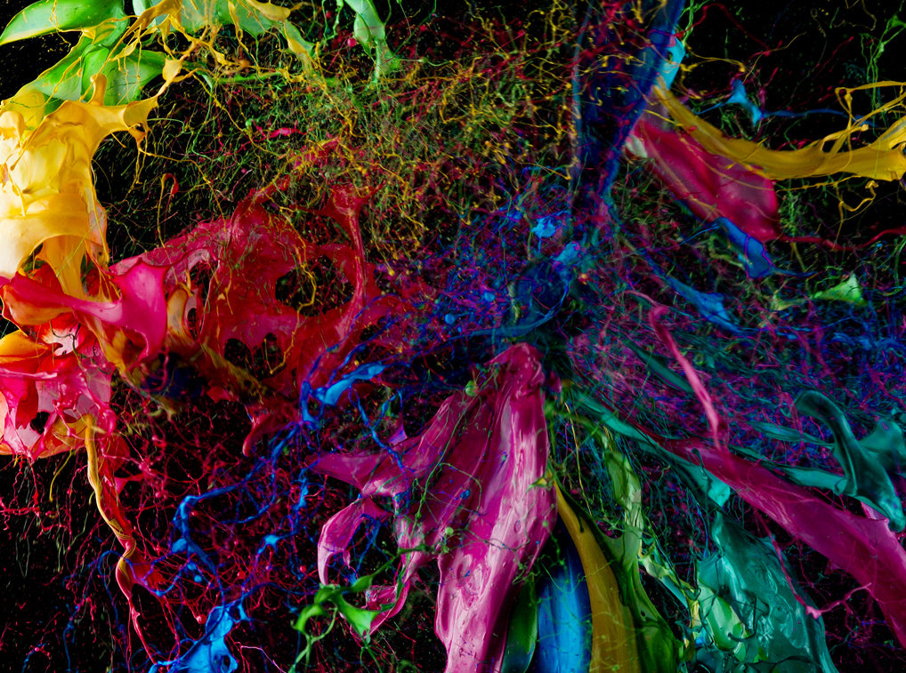 1018x757 Water Balloons Filled With Paint On We Heart It - Painting Water Balloons