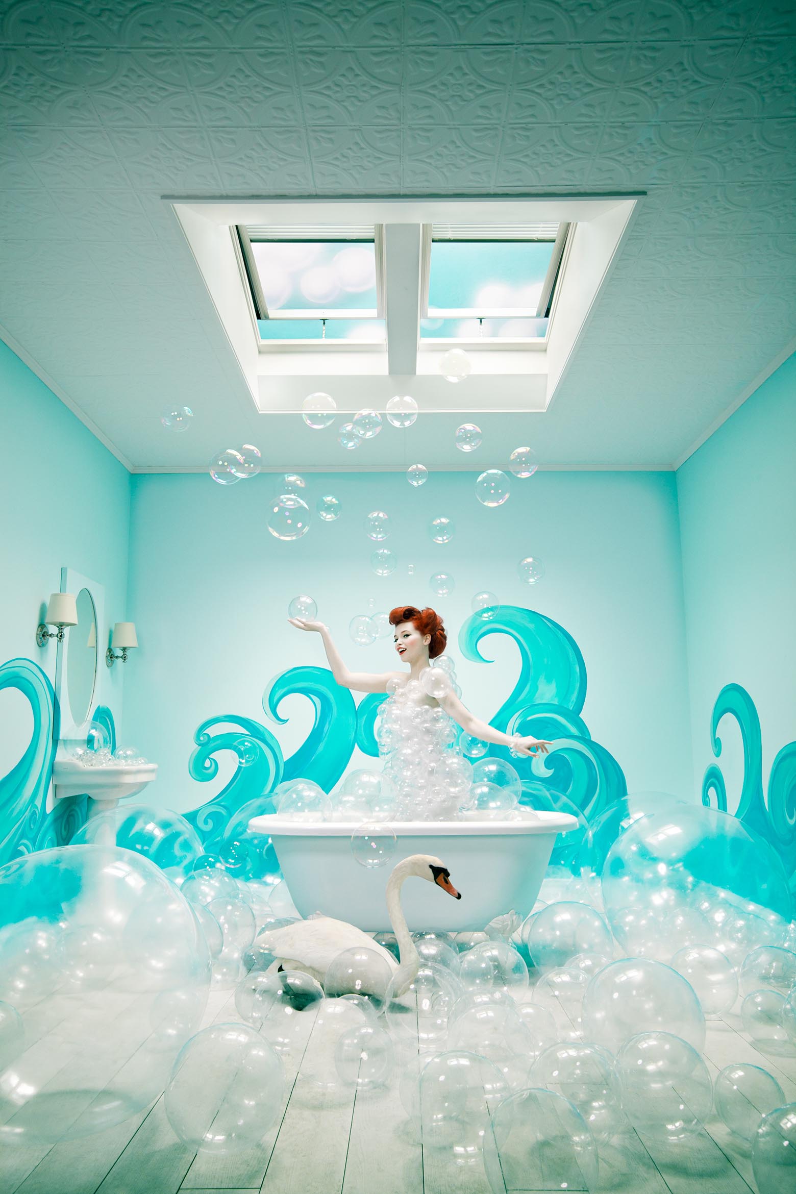 1560x2340 Velux Burn Photo Llc - Painting Waves On Wall