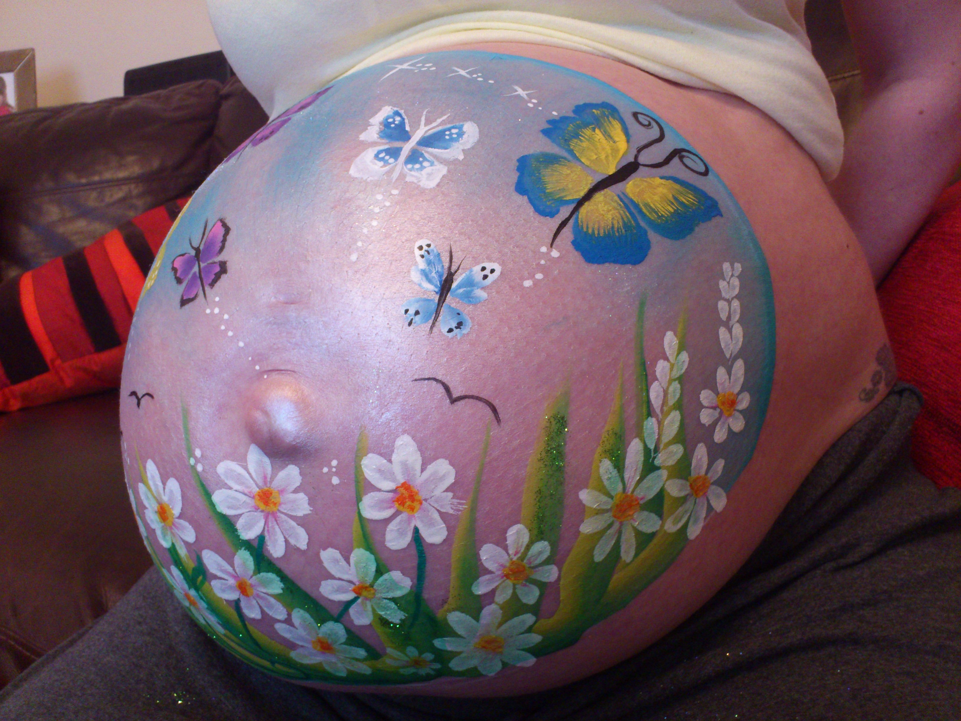 3264x2448 Body Art And Bumps Celestielle Paint - Painting When Pregnant