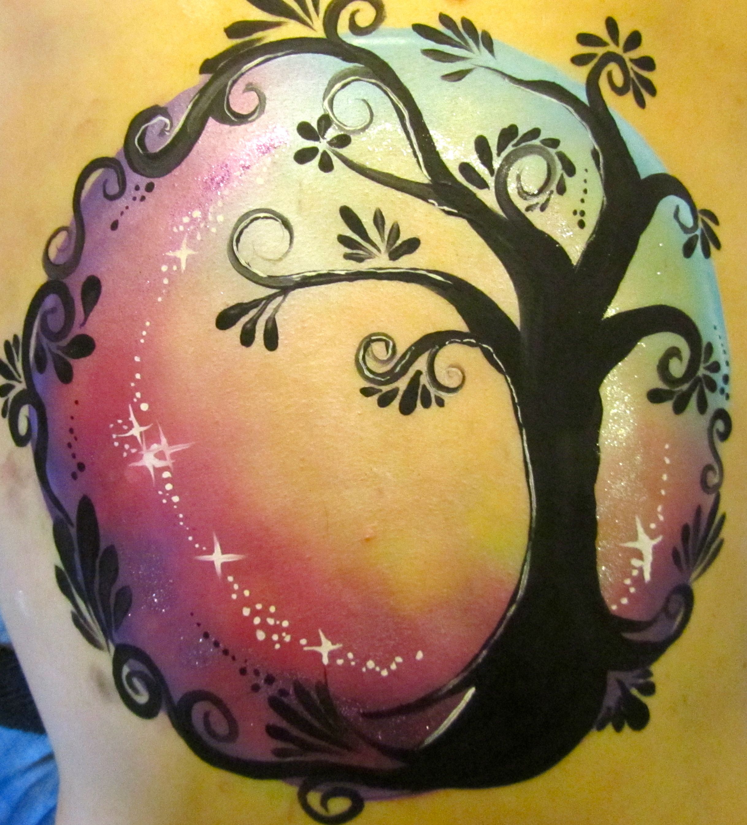 2436x2692 Pregnant Belly Painting Celestielle Paint - Painting When Pregnant