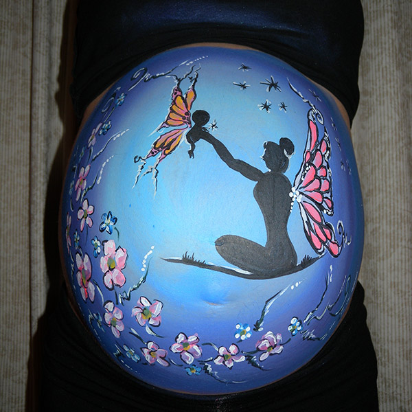 600x600 Belly Painting - Painting When Pregnant