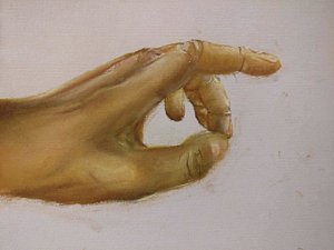300x225 Fingers. Paintings - Painting Where Fingers Touch