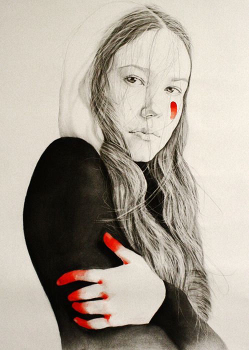 498x700 She Painted With Eyes That Could Even See The Invisible Details - Painting Where Fingers Touch