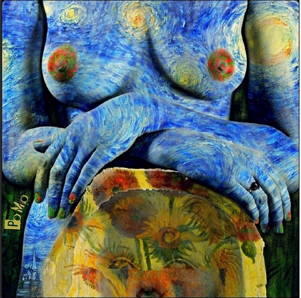 618x610 The Art Of Dreaming By @pomo - Painting Where Fingers Touch