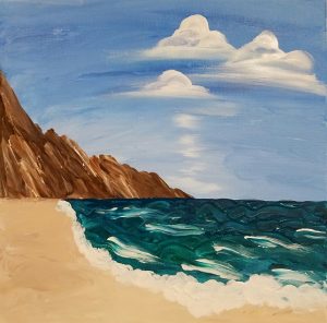 300x296 Touch The Sea (Paint With Fingers) - Painting Where Fingers Touch