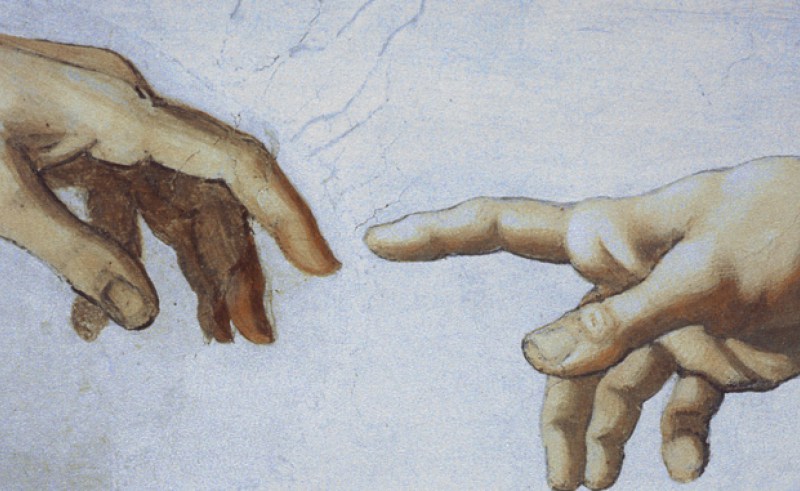 800x491 Touching Fingers Painting - Painting Where Fingers Touch