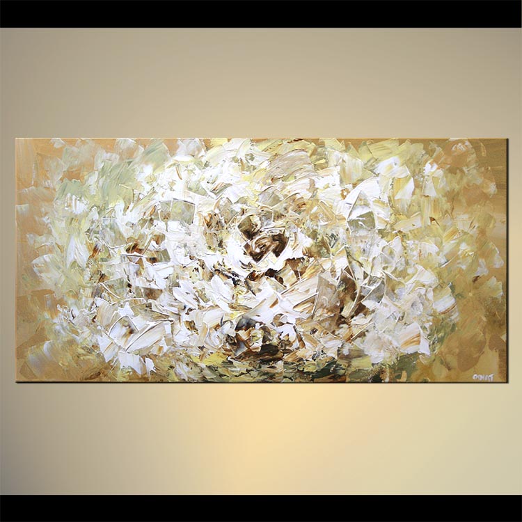 750x750 Painting - Painting White Flowers