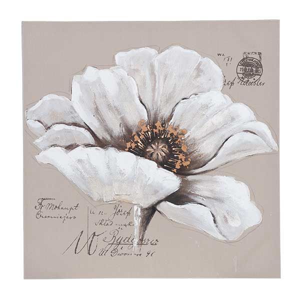 600x600 40 X 40 Painting, White Flower Bedroom Wall Decor - Painting White Flowers