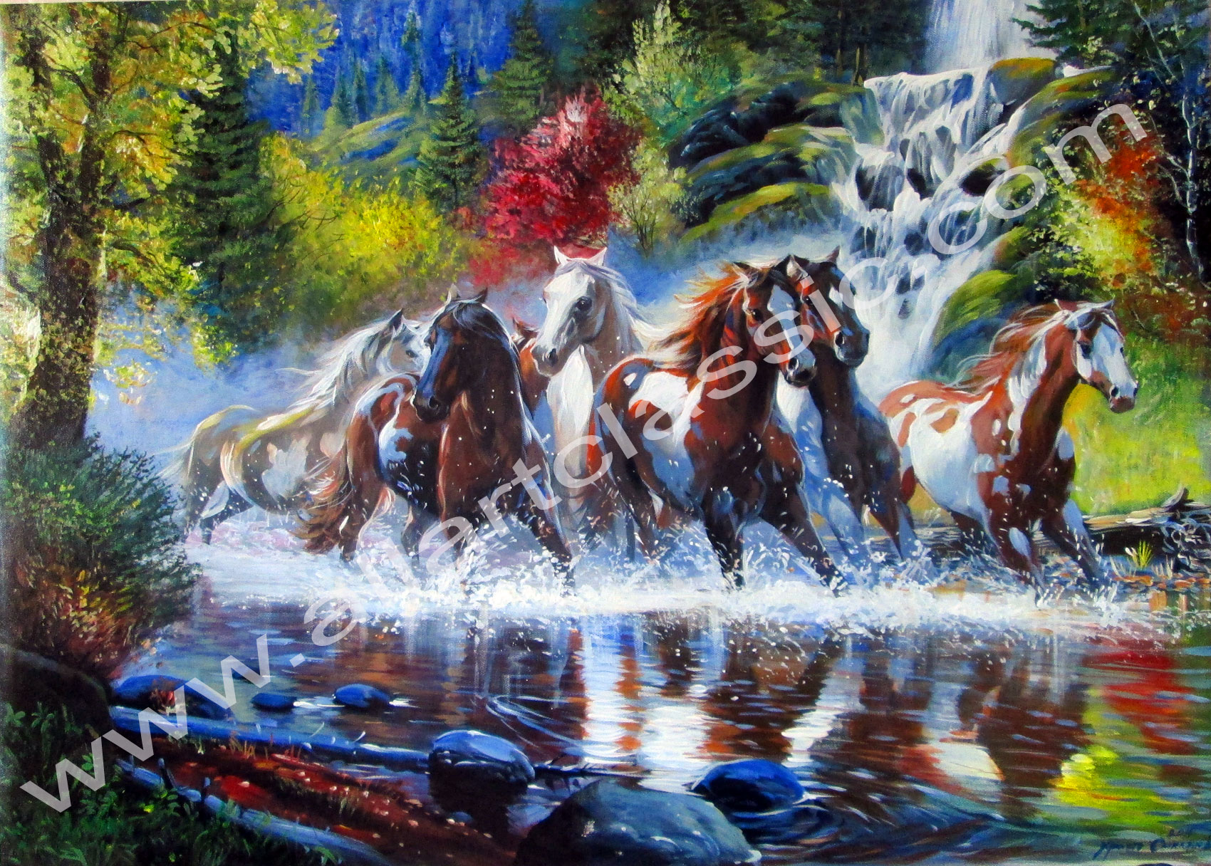 1700x1216 Cheap Paintings For Sale - Painting Wild Horses