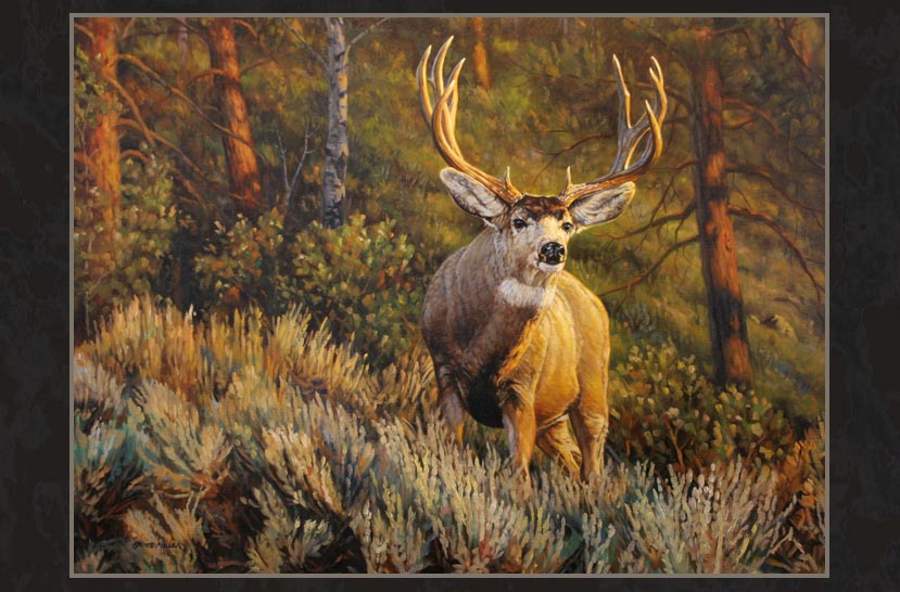 829x546 Bruce Miller Art Landscape Wildlife Original Paintings Oil - Painting Wildlife