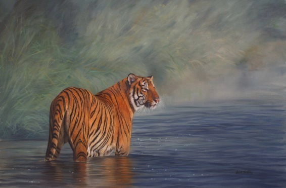 566x371 Wildlife Art,wildlife Artist,original Paintings Of Animals - Painting Wildlife