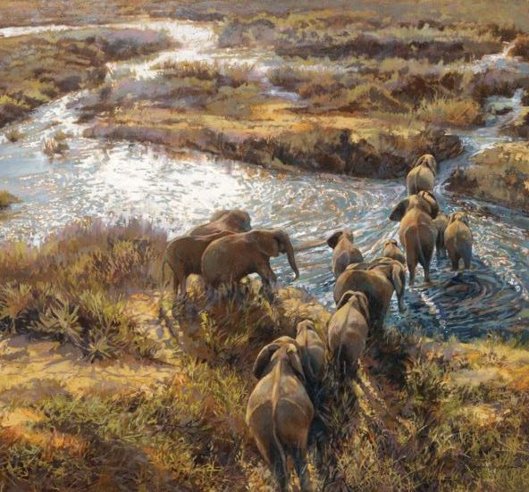 592x551 Painting Wildlife Landscapes - Painting Wildlife In Acrylic