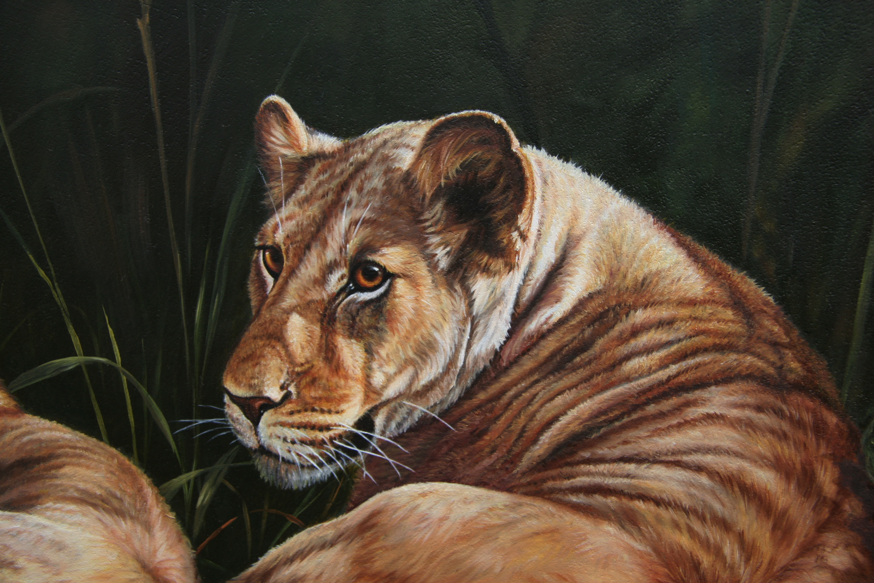 1728x1152 Acrylic Painting Herdandscene - Painting Wildlife In Acrylic