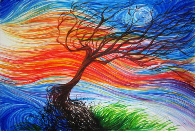 770x517 Saatchi Art The Energy Of The Wind Painting By Giorgio Vaselli - Painting Wind