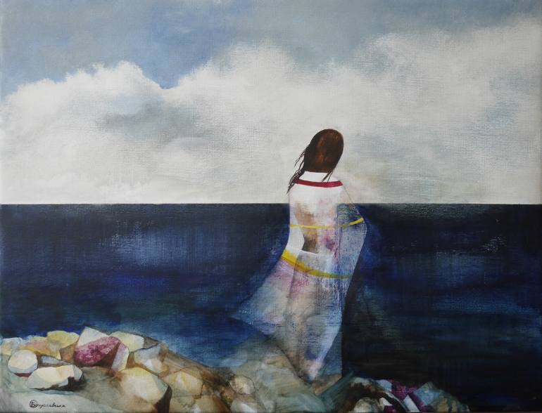 770x588 Saatchi Art The Wind Painting By Oksana Boguslavska - Painting Wind