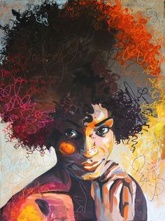 236x316 I Am Beautiful 4x4 Coaster Pics Afro Art, Black - Painting With Afro