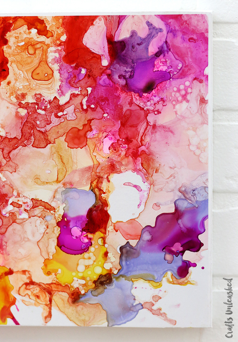 800x1150 Diy Abstract Art Using Alcohol Inks - Painting With Alcohol Inks On Canvas
