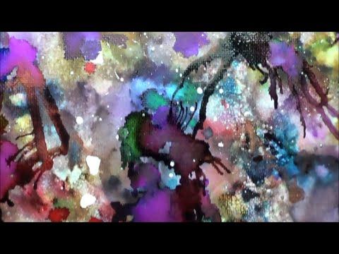 480x360 Waiting For Paint To Dry Time Lapse Video Of Brittainy Painting - Painting With Alcohol Inks On Canvas