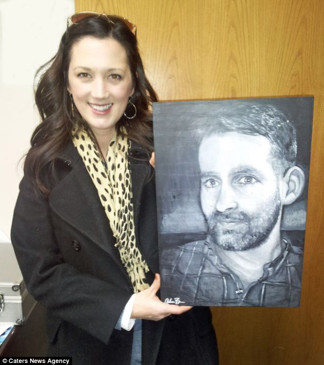 634x714 Missouri Artist Adam Brown Uses Subjects' Cremated Ashes To Make - Painting With Cremation Ashes