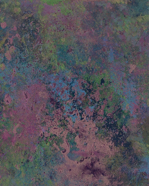 500x625 Purple And Pink Cremation Urn Painting With Cremains - Painting With Cremation Ashes