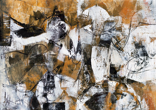 500x354 Hypogeum By Francesco D'Adamo (2017) Painting Acrylic, Oil - Painting With Enamel On Canvas