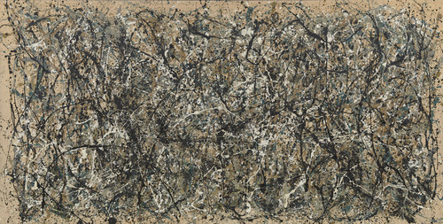 500x253 Left Bank Art Blog On Pollock's Classic Drip Paintings - Painting With Enamel On Canvas